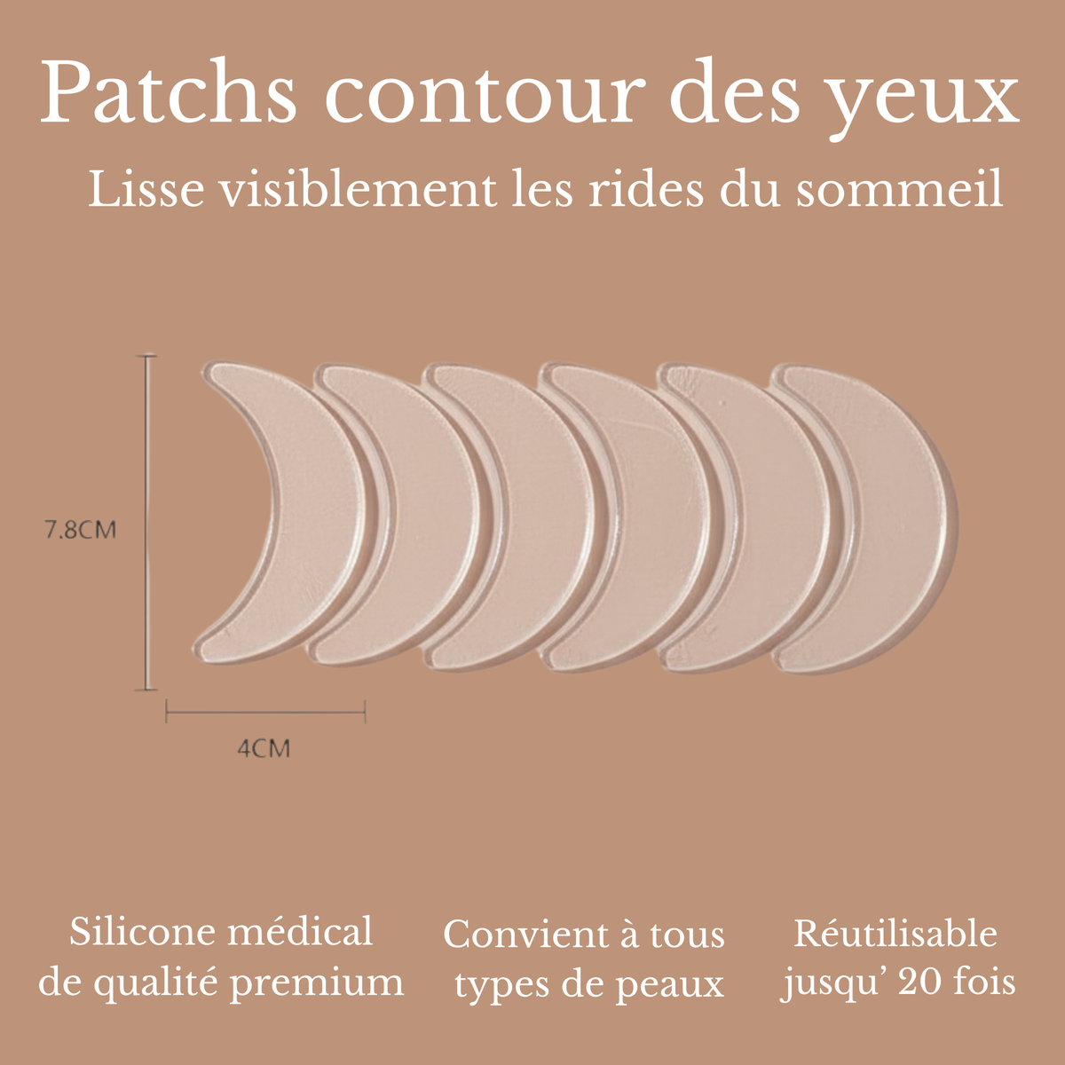 Lissée – Les patchs qui lissent les rides du sommeil pendant la nuit